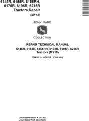 John Deere 6145R, 6155R, 6155RH, 6175R, 6195R, 6215R MY18 Tractor Repair Technical Manual (TM410519)