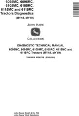 John Deere 6095MC 6095RC 6105MC 6105RC 6115MC 6115RC Tractors Diagnostic Technical Manual (TM410919)