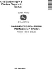 JD John Deere 1755 MaxEmerge 5 Planters Diagnostic Technical Service Manual (TM610119)