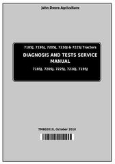 TM802019 - John Deere 7185J, 7195J, 7205J, 7210J, 7225J Tractors Diagnosis and Tests Service Manual