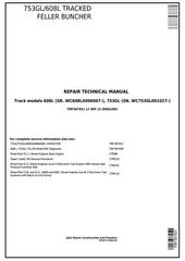 TMF387451 - John Deere Timberjack/ 753GL, 608L Tracked Feller Buncher (Harvester) Service Repair Manual