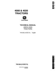 TM1006 - John Deere 4000, 4020 Tractors Diagnostic and Repair Technical Service Manual