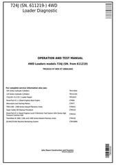 TM10232 - John Deere 724J (SN. 611219-) 4WD Loader Diagnostic, Operation and Test Service Manual