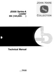 TM1025 - John Deere 500A Backhoe Loader Diagnostic and Repair Technical Service Manual