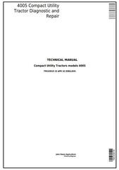 TM103019 - John Deere 4005 Compact Utility Tractor Diagnostic and Repair Technical Manual