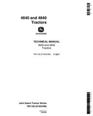 TM1183 - John Deere 4640, 4840 Tractors All Inclusive Technical Manual