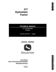 TM1208 - John Deere Hydrostatic Tractor Type 317 All Inclusive Technical Service Manual
