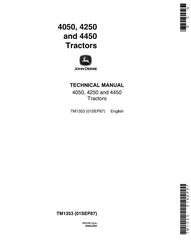 TM1353 - John Deere 4050, 4250, 4450 Tractors All Inclusive Technical Service Manual