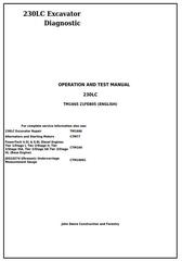 TM1665 - John Deere 230LC Excavator Diagnostic, Operation and Test Service Manual