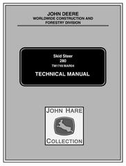 TM1749 - John Deere Skid Steer Loader Type 280 Diagnostic and Repair Technical Service Manual