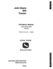 TM4212 - John Deere 820 Tractors Technical Service Manual