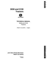 TM4277 - John Deere 3030, 3130 Tractors All Inclusive Technical Service Manual
